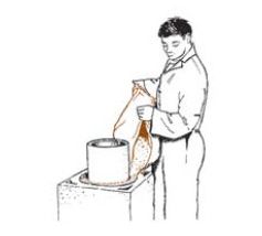 Trockenverarbeitung (zu bevorzugen)